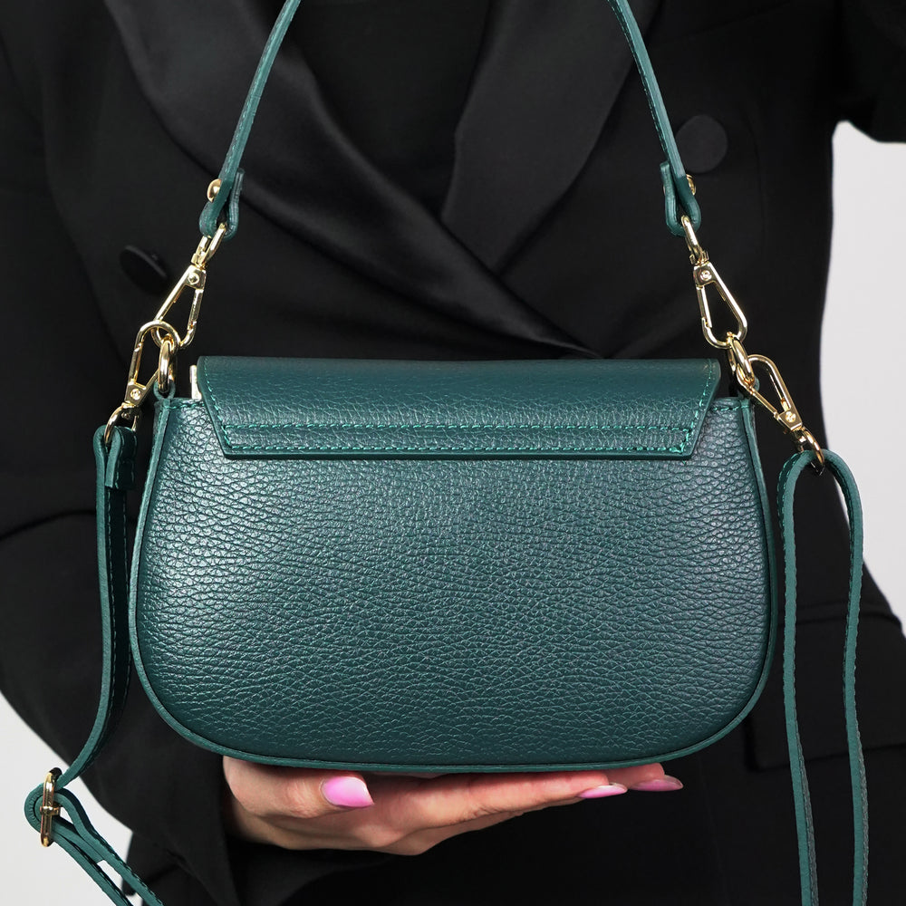 
                      
                        Geanta Din Piele Naturala Mica Crossbody Ingrid - Verde
                      
                    