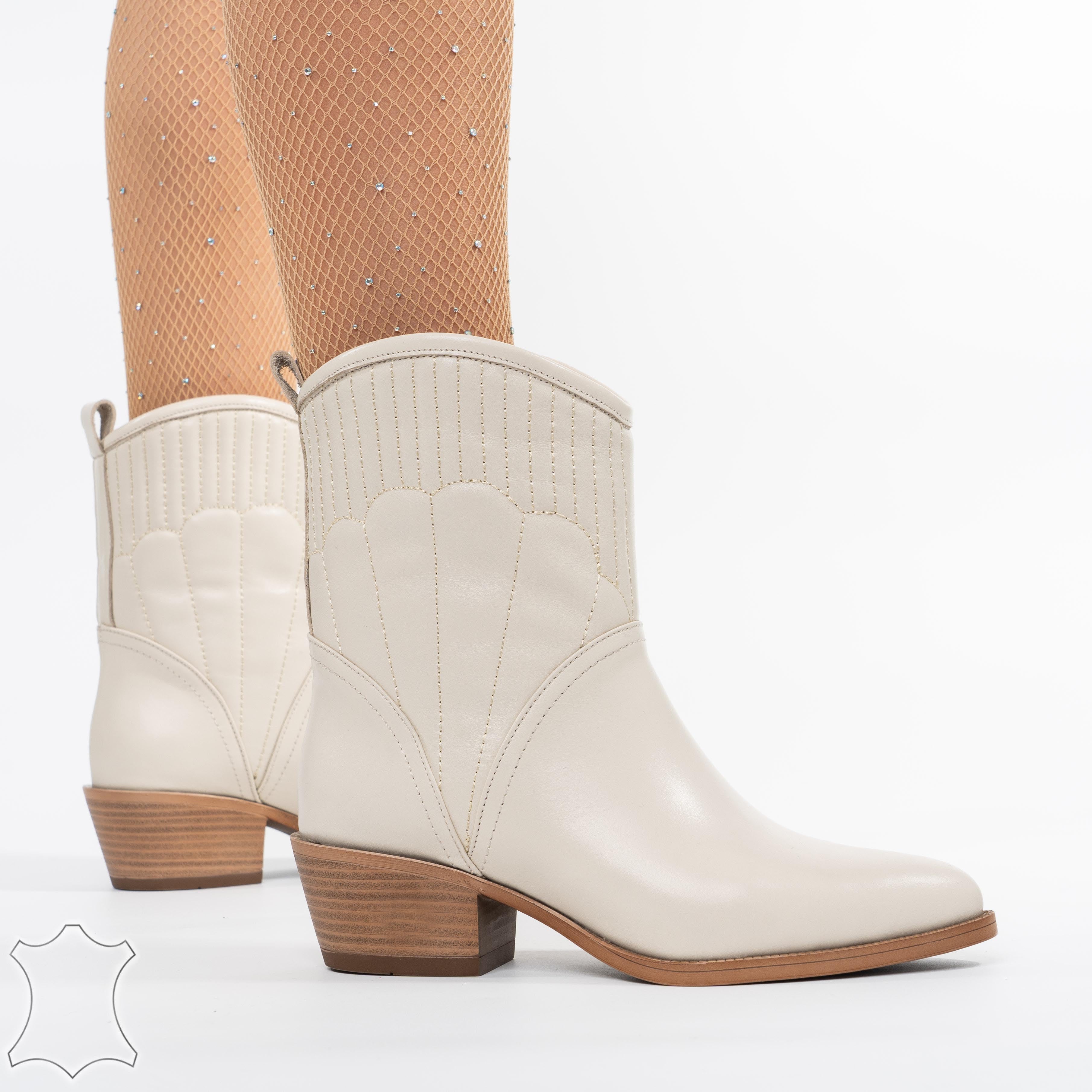 Ciocate Matlasate Din Piele Naturală - Daisy Ivoire – ShoesUp