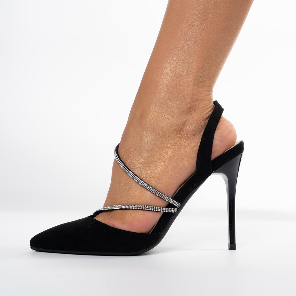 
                      
                        Pantofi Eleganti Stiletto Cu Barete Strasuri Si Toc Subtire - Mona
                      
                    