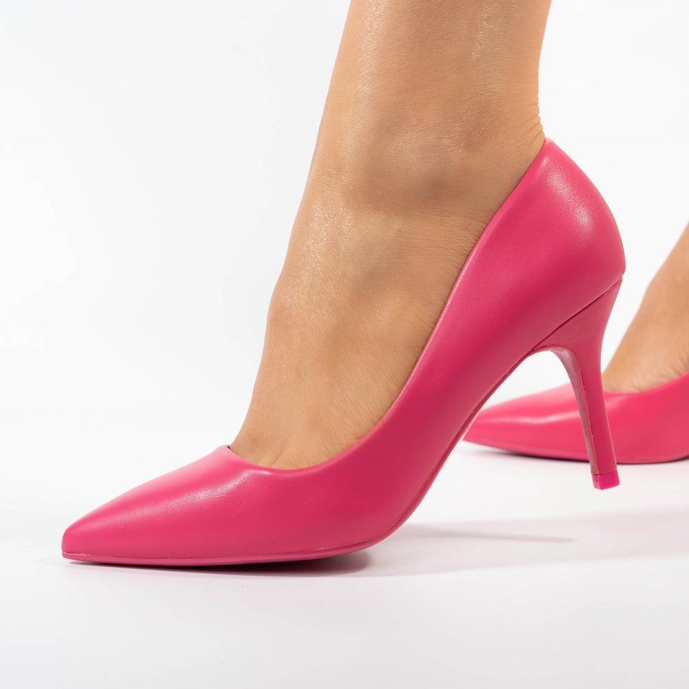 Pantofi Stiletto Clasici Piele Ecologica - Nastya Fuchsia