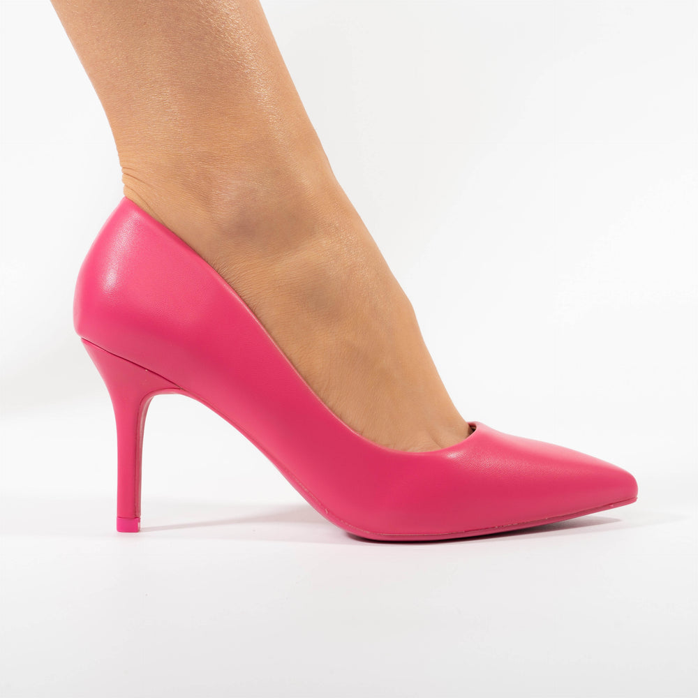 
                      
                        Pantofi Stiletto Clasici Piele Ecologica - Nastya Fuchsia
                      
                    