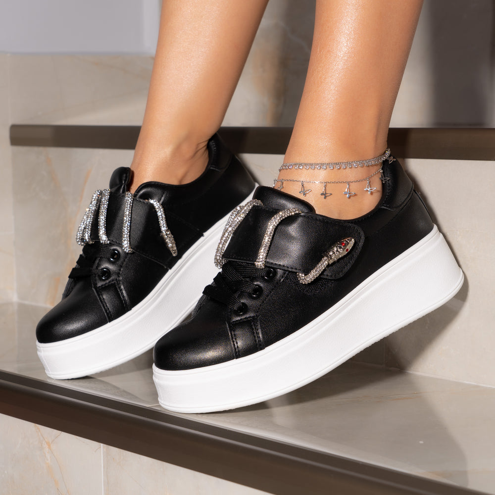 
                      
                        Adidasi Dama Accesorizati Cu Strasuri - Snake Negri
                      
                    