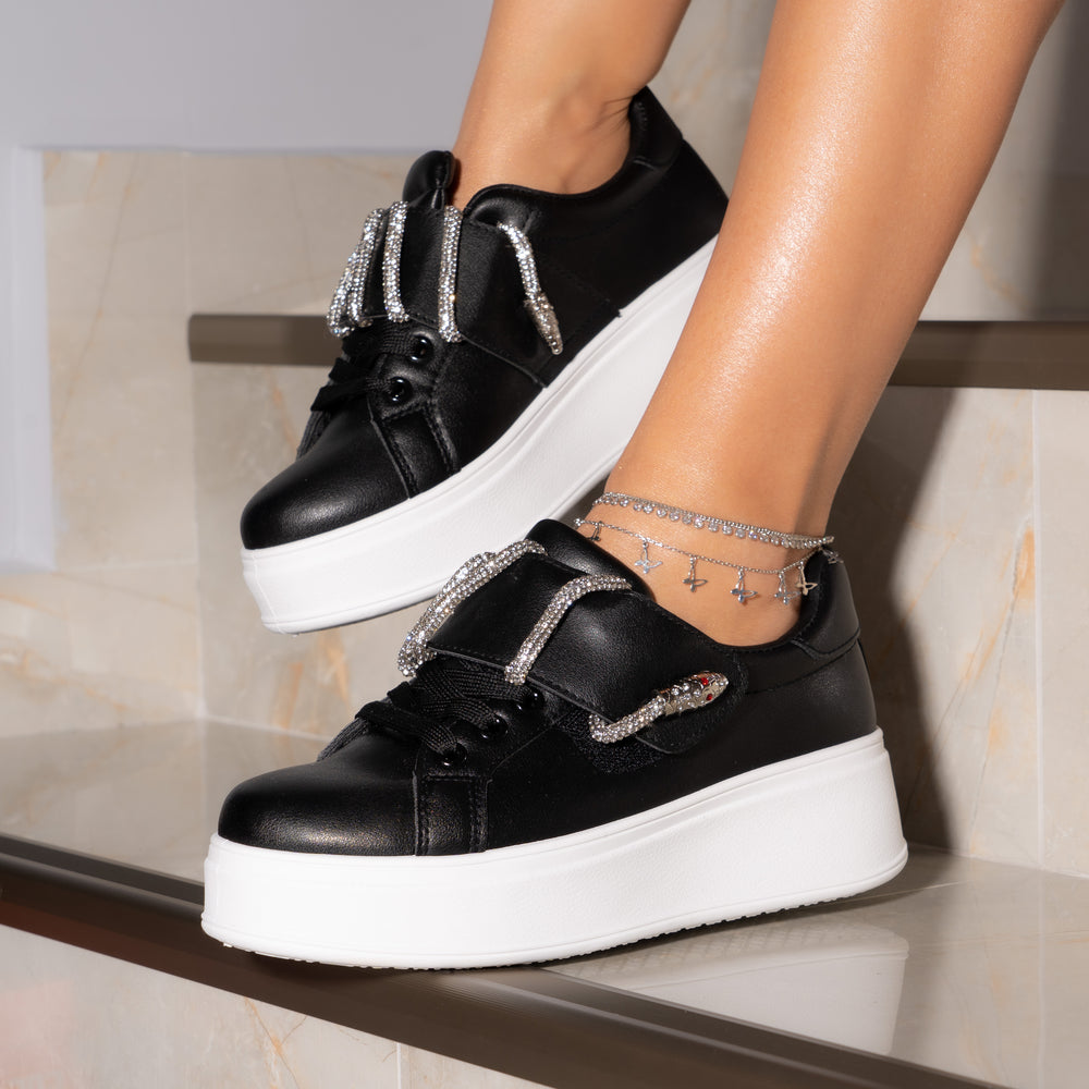 
                      
                        Adidasi Dama Accesorizati Cu Strasuri - Snake Negri
                      
                    