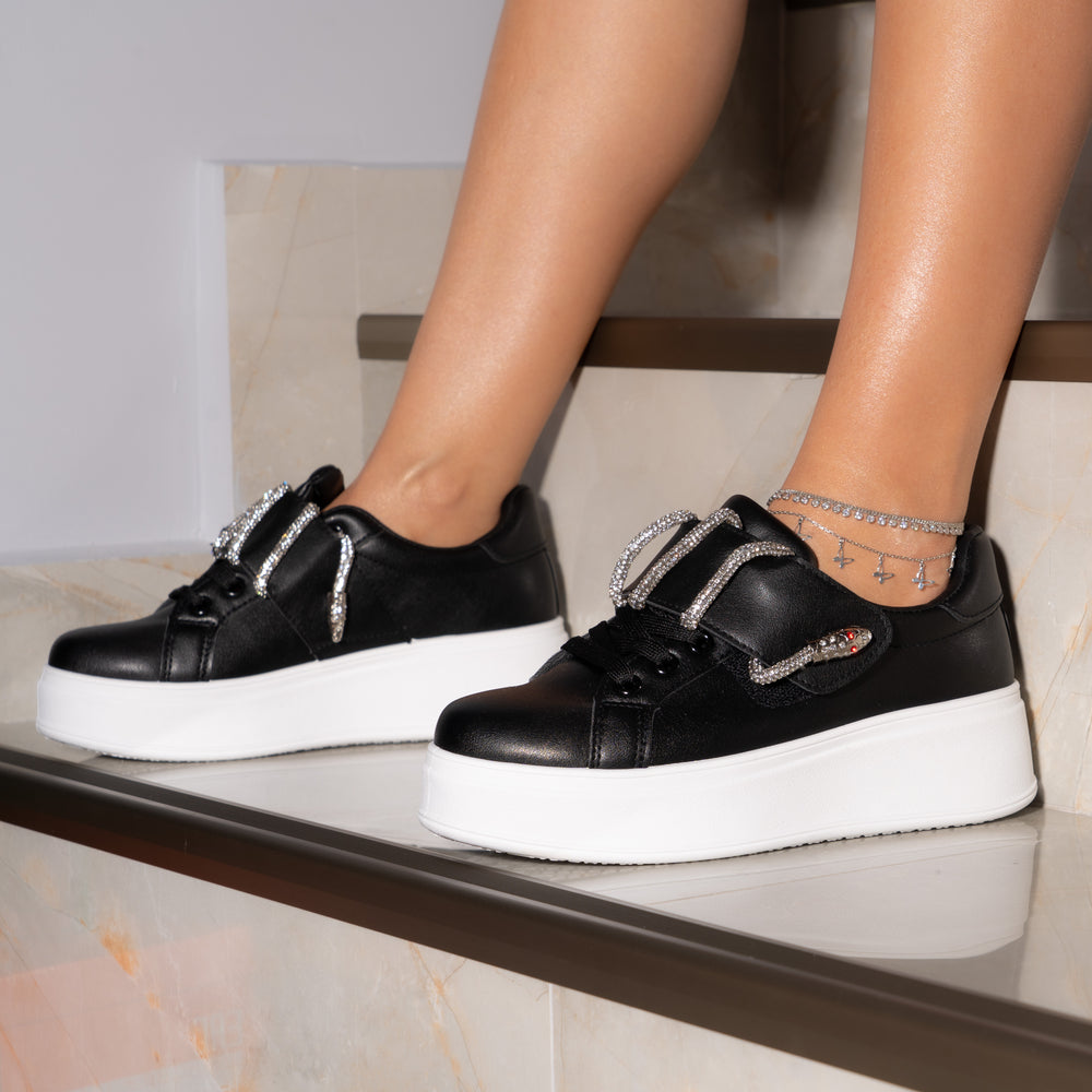 
                      
                        Adidasi Dama Accesorizati Cu Strasuri - Snake Negri
                      
                    
