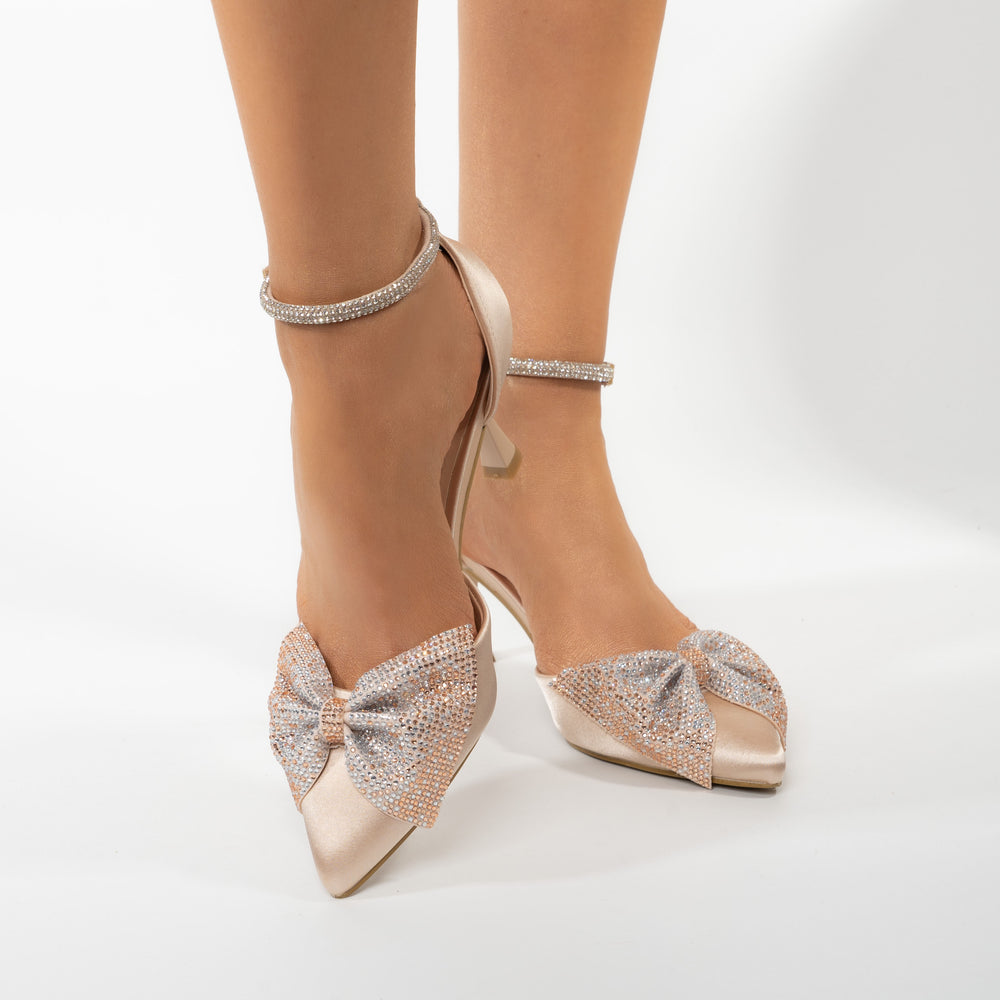 
                      
                        Pantofi Eleganti Cu Toc Mic si Fundita - Masha Bej
                      
                    