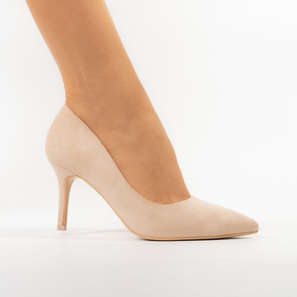 
                      
                        Pantofi Stiletto Clasici - Nastya Bej Velur
                      
                    