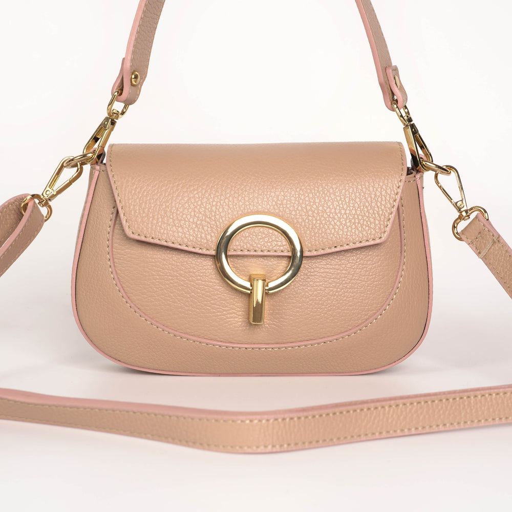 
                      
                        Geanta Din Piele Naturala Mica Crossbody Ingrid - Bej
                      
                    