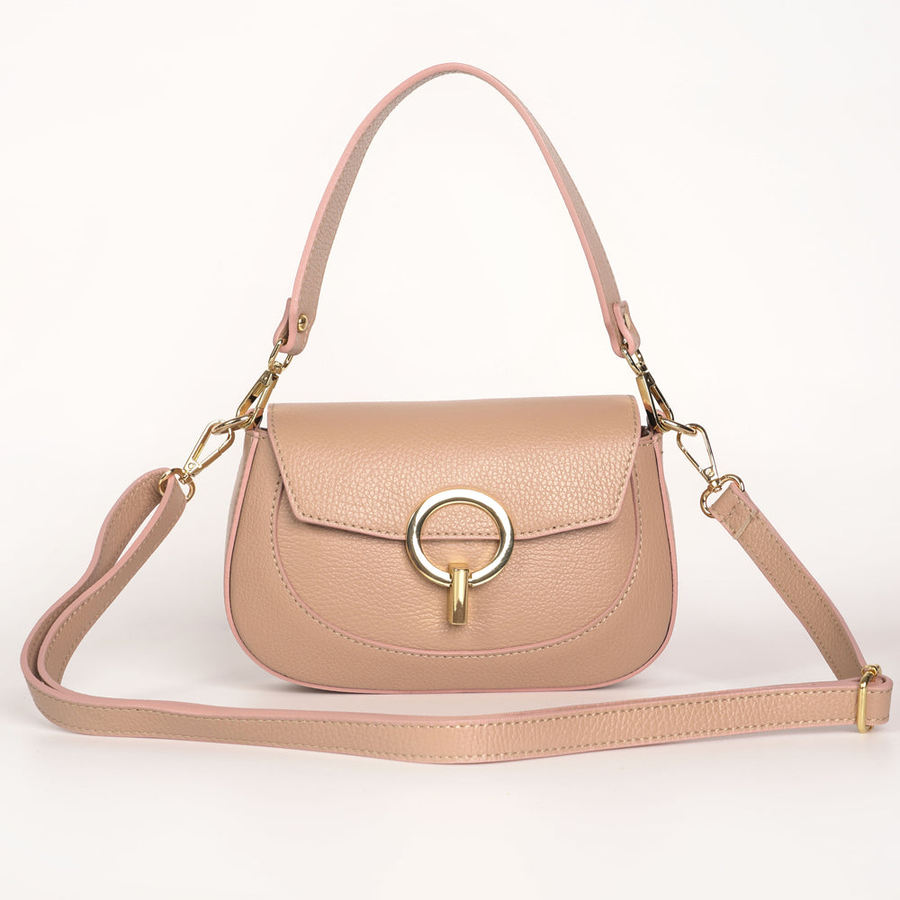 
                      
                        Geanta Din Piele Naturala Mica Crossbody Ingrid - Bej
                      
                    