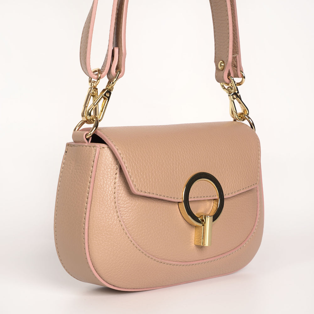 
                      
                        Geanta Din Piele Naturala Mica Crossbody Ingrid - Bej
                      
                    