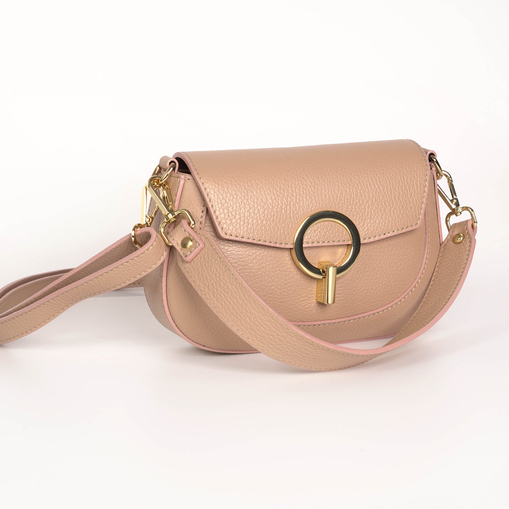 
                      
                        Geanta Din Piele Naturala Mica Crossbody Ingrid - Bej
                      
                    