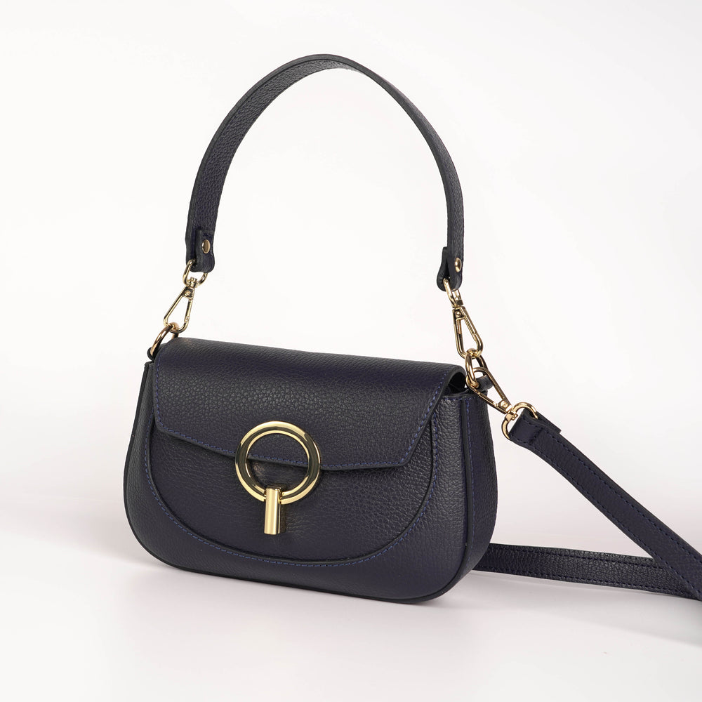 
                      
                        Geanta Din Piele Naturala Mica Crossbody Ingrid - Albastru Navy
                      
                    