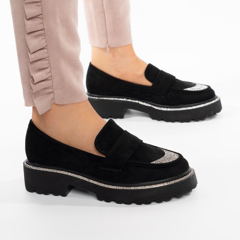 
                      
                        Pantofi Casual Tip Mocasini Piele Intoarsa Ecologica - Isla Negru
                      
                    