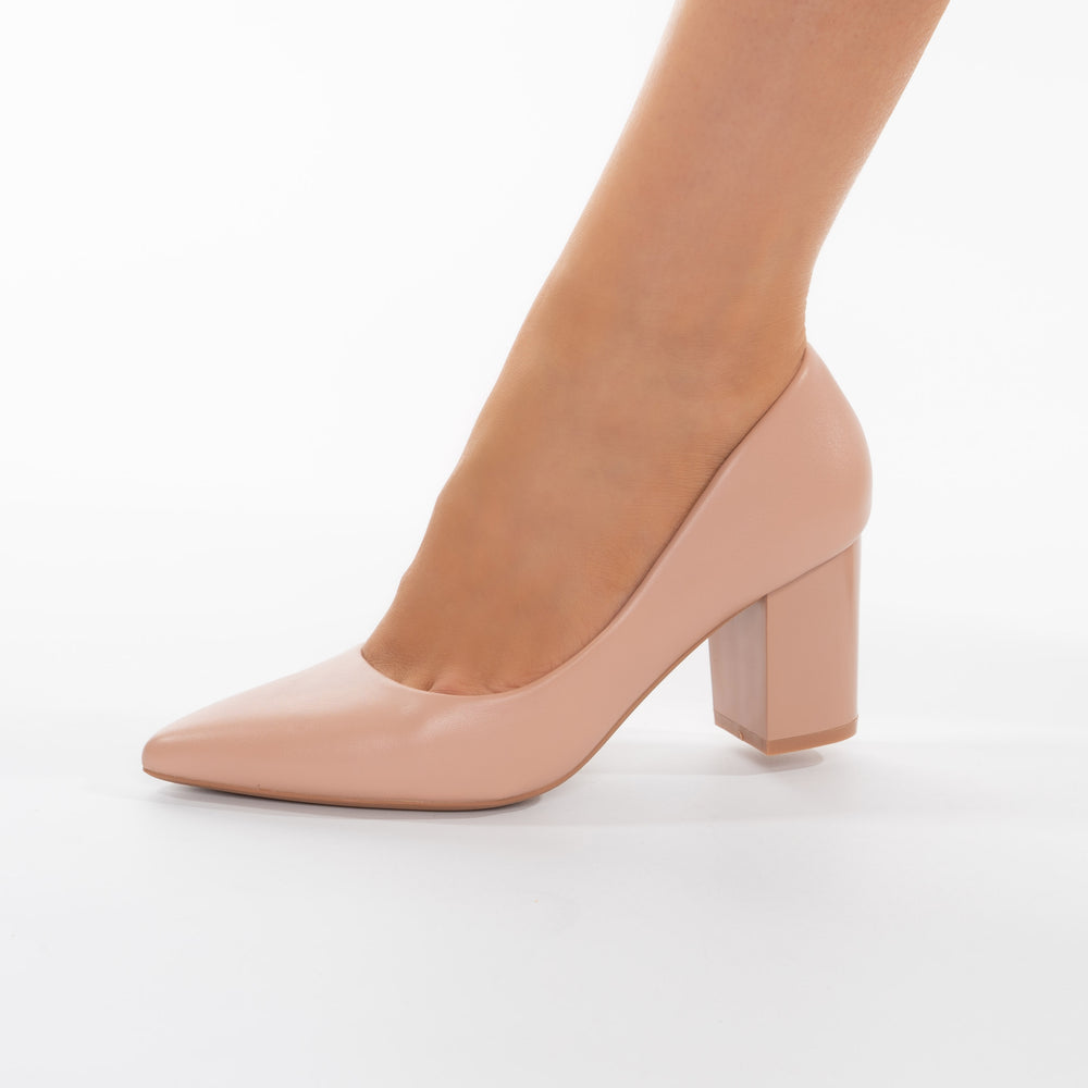 
                      
                        Pantofi Cu Toc Mic Patrat 7cm - Teodora Nude
                      
                    