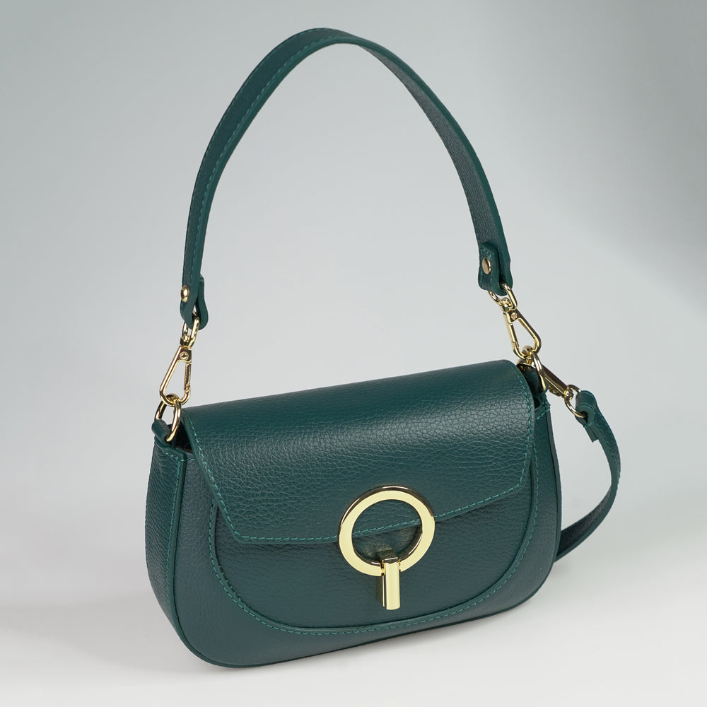 
                      
                        Geanta Din Piele Naturala Mica Crossbody Ingrid - Verde
                      
                    