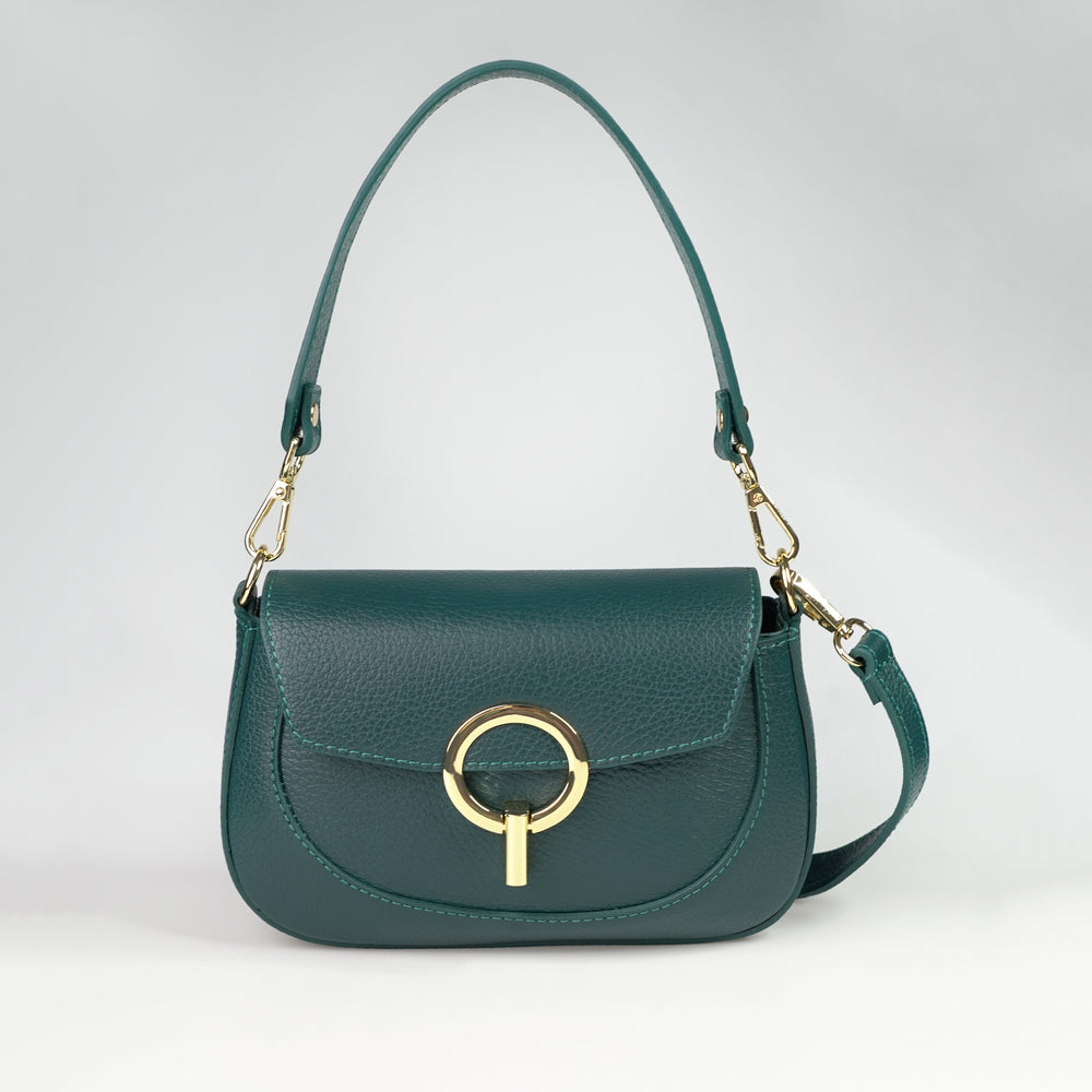 
                      
                        Geanta Din Piele Naturala Mica Crossbody Ingrid - Verde
                      
                    